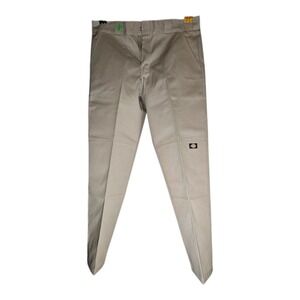 Dickies Relaxed Straight Double Knee Work Pants Mens 34x32 Khaki Excellent